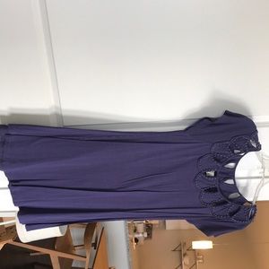 Stylish deep purple dress